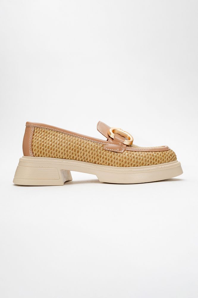 kadin-tokali-loafer-ayakkabi-TEN HASIR-KYL2521007-0090644_0